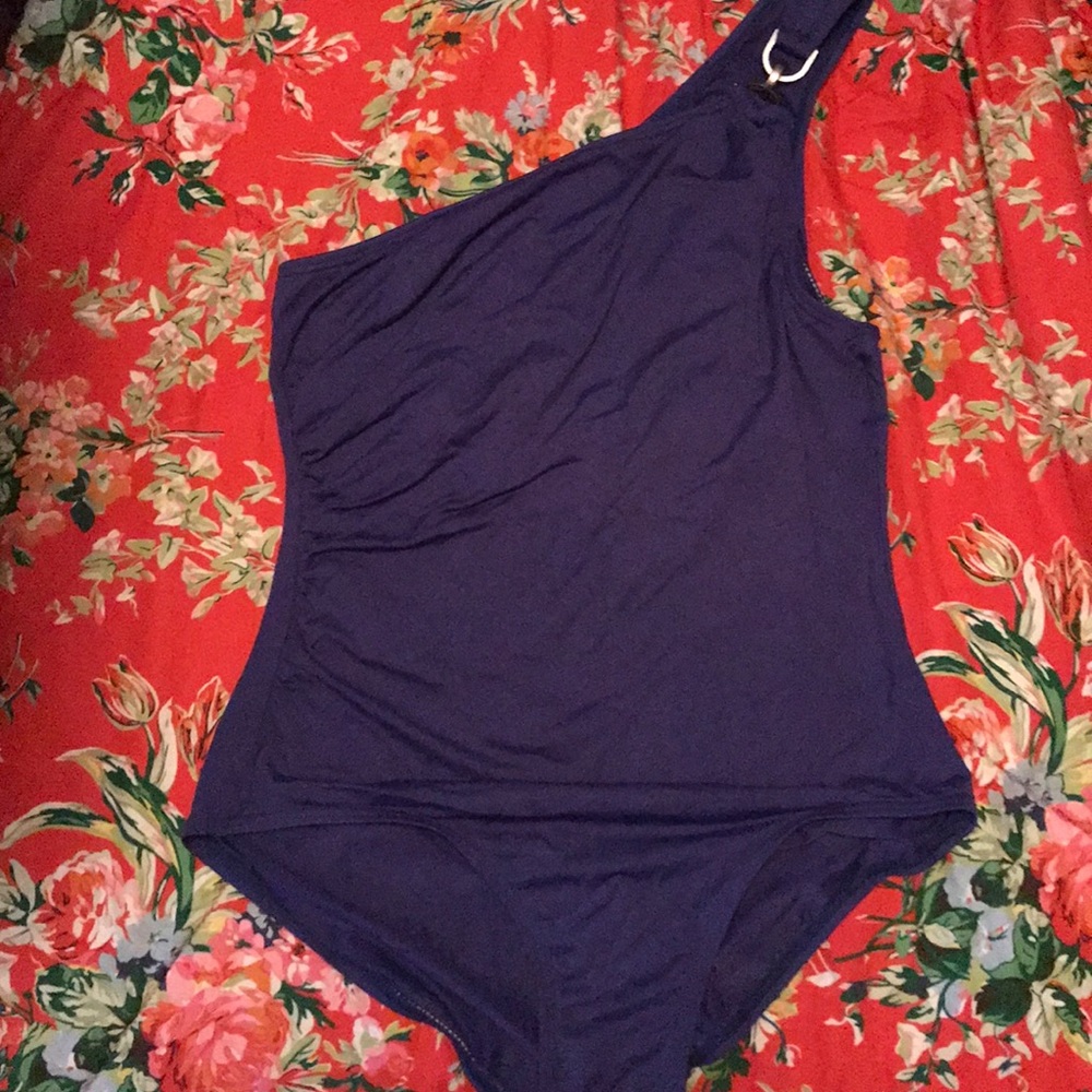 Michael Kors, blue/purple, one piece swimsuit